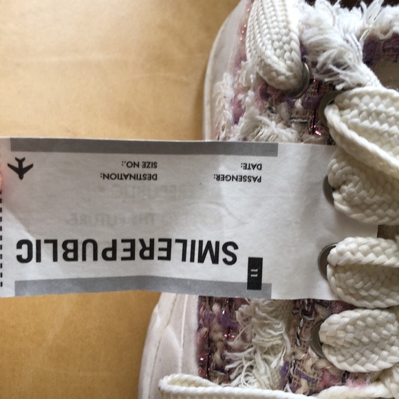 SMILE REPUBLIC Purple Tweed Shoe - Picture 8 of 11